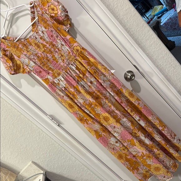 Anthropologie Kachel Smocked Floral Maxi Dress - Picture 8 of 14